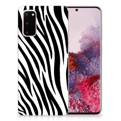 Samsung Galaxy S20 | TPU Hoesje | Zebra Samsung Galaxy S20 | TPU Hoesje | Zebra