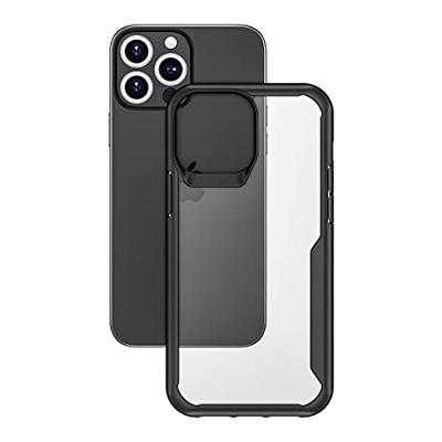 muvit for change Beschermhoes voor Apple iPhone 13 Pro, stootvast, 2 m, transparant/zwart