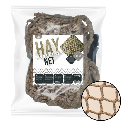 Hay Slowfeeder net 5 kg (5 mm dik, maaswijdte 45 mm)