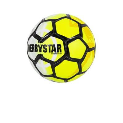 Derbystar voetbal geel/wit/zwart maat 5