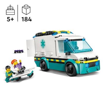 LEGO City 60451 Reddingsambulance - Bouwspeelgoed voor een jongen van 5 jaar - thumbnail
