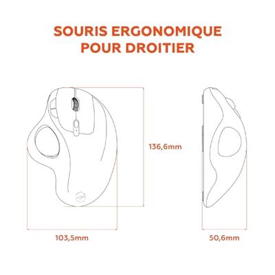 Draadloze muis - MOBILITY LAB - Trackball - Zwart