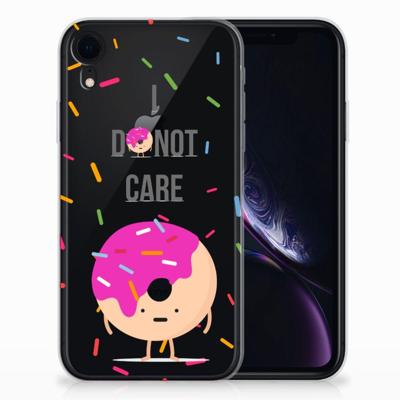 Apple iPhone Xr | Siliconen Case | Donut Roze