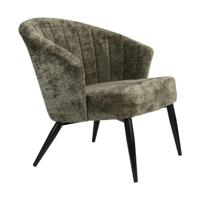 Dutchbone Fauteuil 'Georgia' Chenille, kleur Groen - thumbnail
