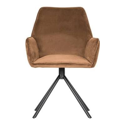 Woood Exclusive Amber Eetkamerstoel - Fluweel Karamel Woood Exclusive Amber Eetkamerstoel - Fluweel Karamel