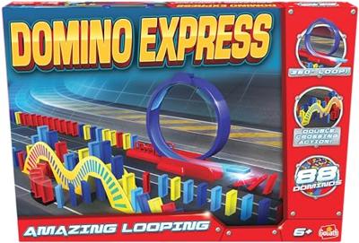Goliath Domino express amazing looping domino stenen champion race met slalomtoren Goliath Domino express amazing looping domino stenen champion race met slalomtoren