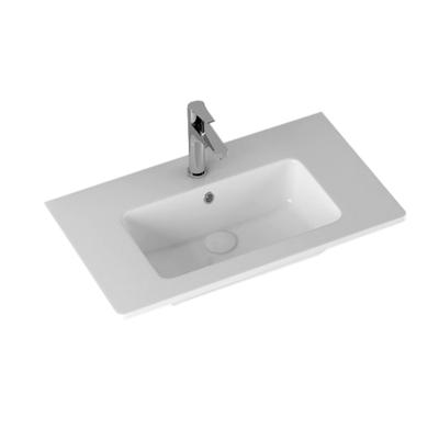 Badkamermeubelset Sanicare Q3 2 Soft-Close Laden 80 cm Hoogglans Wit (spiegel optioneel)