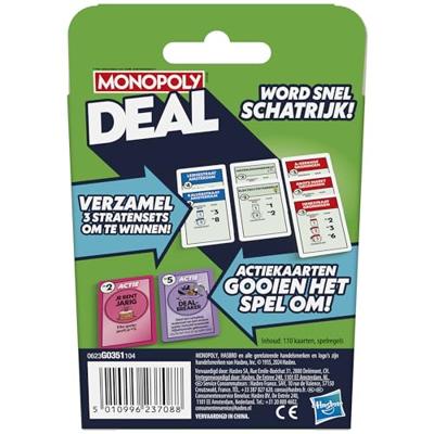 Hasbro Monopoly Deal Refresh Hasbro Monopoly Deal Refresh
