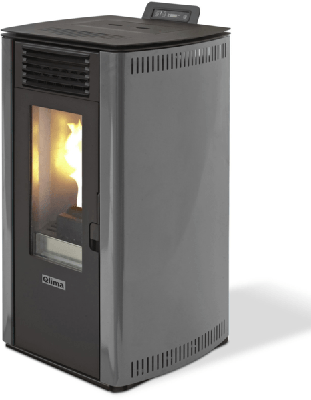 Qlima FIORINA90SLINE Pellet kachel Grijs Qlima FIORINA90SLINE Pellet kachel Grijs