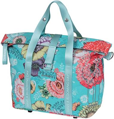 Basil bloom field fietshandtas mik-kf-hook, blauw, 8-11l - thumbnail