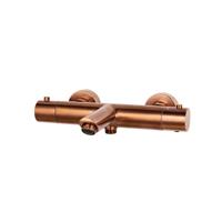 Thermostatische Badmengkraan Sanilux Peralta Opbouw Rond Brons - thumbnail