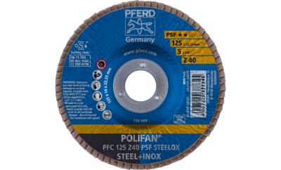 PFERD TOOLS 67764125 Z Psf Steelox Lamellenschijf Diameter 125 mm Boordiameter 22.23 mm Korrelgrootte (num) 40 10 stuk(s)
