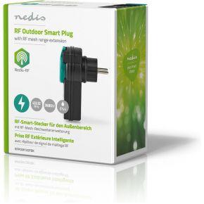 Nedis RFPOM120FBK Rf Smart Stekker Outdoor Ip44 Aan/uit Rf Mesh Range Extender Schuko Type F 3680 W