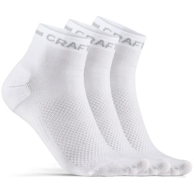 Craft 1910637 Core Dry Mid Sock 3-Pack - White - 40/42