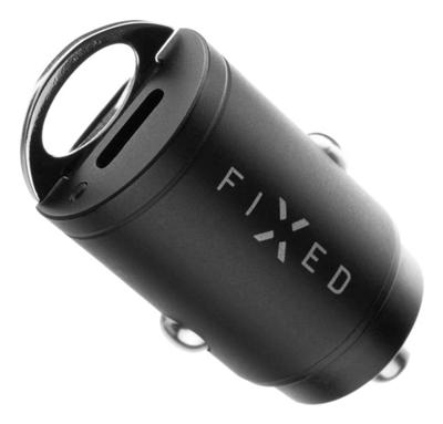 Fixed Dual USB-C 30W autolader zwart - thumbnail