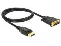 DeLOCK 85312 1m DisplayPort DVI-D Zwart video kabel adapter - thumbnail