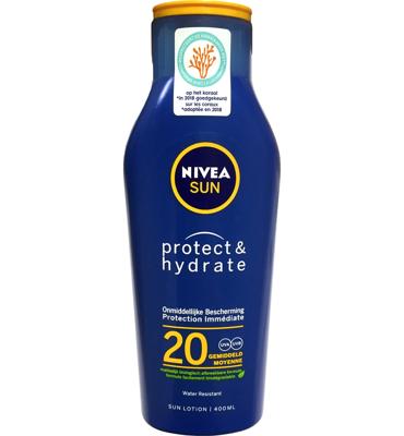 NIVEA SUN protect & hydrate zonnemelk spf20 - 400 ml