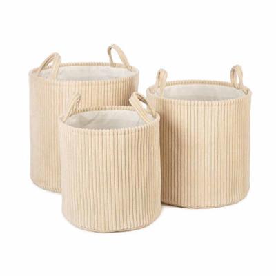 Ebby, witte mand set van 3