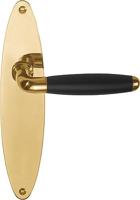 Formani TIMELESS 1932MPOSFC deurkruk op schild blind - messing ongelakt/ebbenhout - thumbnail