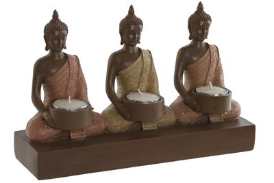 Kaarshouder Home ESPRIT Bruin Oranje Koraal Limoen Hars 28 x 8,5 x 17 cm Kaarshouder Home ESPRIT Bruin Oranje Koraal Limoen Hars 28 x 8,5 x 17 cm