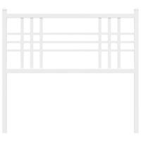 Hoofdbord 100 cm metaal wit - thumbnail