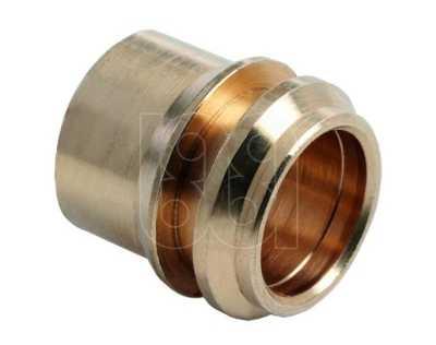 Bonfix knelkoppeling - Verloopset 1-delig / 3-delig - 22mm x 15mm - Messing