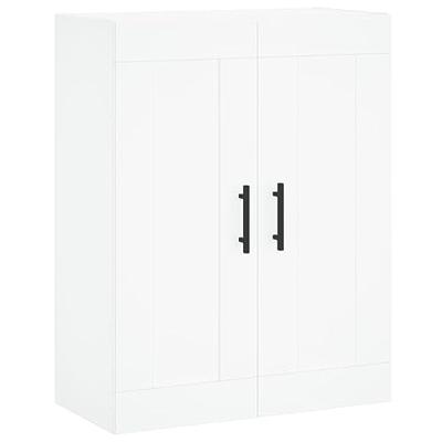 Wandkast 69,5x34x90 cm bewerkt hout wit