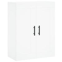 Wandkast 69,5x34x90 cm bewerkt hout wit - thumbnail