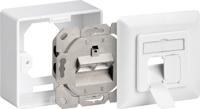 Enzo Goobay Cat6 In/Opbouw doos 2x UTP wit - 2575300 - thumbnail