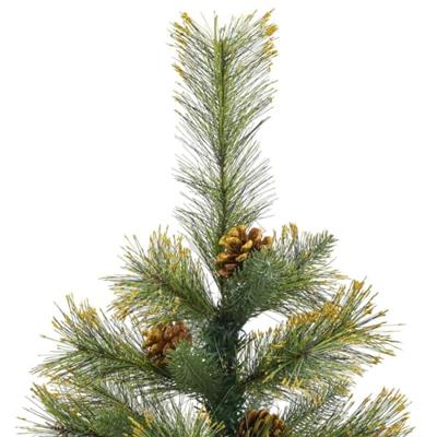 VidaXL Kunstkerstboom met scharnieren en dennenappels 120 cm VidaXL Kunstkerstboom met scharnieren en dennenappels 120 cm