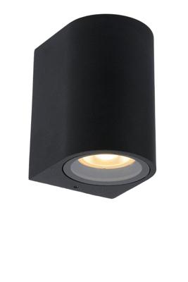 Lucide ZARO - Wandspot / Wandlamp Binnen/Buiten - 1xGU10 - IP44 - Zwart Lucide ZARO - Wandspot / Wandlamp Binnen/Buiten - 1xGU10 - IP44 - Zwart