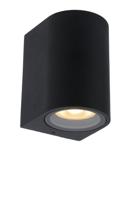 Lucide ZARO - Wandspot / Wandlamp Binnen/Buiten - 1xGU10 - IP44 - Zwart - thumbnail