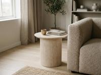 Ronde salontafel LARUSSO 50 cm travertijn - thumbnail