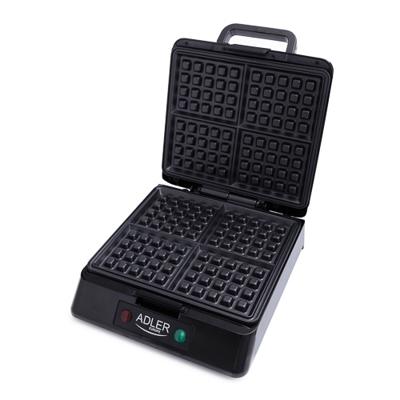 Adler AD 3036 wafelijzer 4 wafel(s) Zwart, Grijs 1500 W