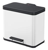 Hailo 0630-230 oko duo plus l pedaalemmer 17+9l wit/zwart - thumbnail