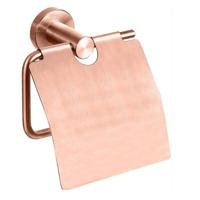 Best Design Best-Design "Lyon" Toiletrolhouder Met Klep Rosé-Mat-Goud - thumbnail
