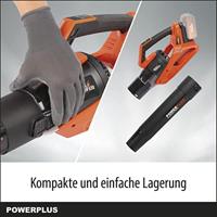 Dual Power Blower van PowdpG7526 - 40 V Batterijblazer, blaassnelheid 200 km/u, zonder batterij of oplader - thumbnail