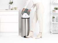 Brabantia Newicon Pedaalemmer 30L Mat Staal - thumbnail
