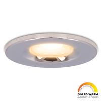 Venezia LED inbouwspot - 6 Watt 460lm - Dim to warm - Rond - Dimbaar - IP65 waterdicht - Chrome - Voor binnen, buiten en badkamer - thumbnail