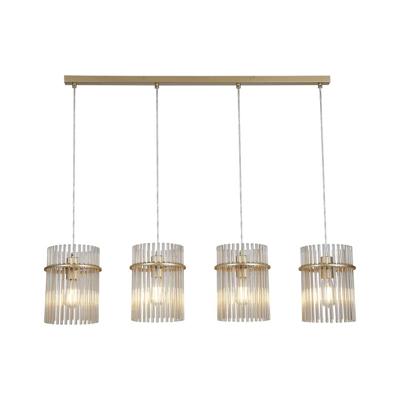 Searchlight HanglampSwizzle 4-lichts goud - 55620-4CP