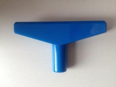 T-stuk 90 mm blauw voor profiel-1