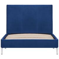 Bedframe stof blauw 90x200 cm - thumbnail