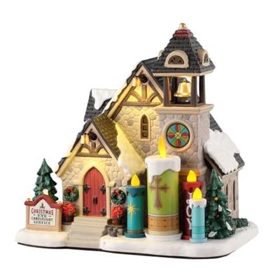 Candlelight Church 17x26x27 cm Kerstdorp LEMAX - Lemax Candlelight Church 17x26x27 cm Kerstdorp LEMAX - Lemax