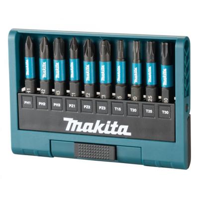 Makita Accessoires E-12011 Slagschroefbitset | 10-delig | X Impact Black - E-12011 Makita Accessoires E-12011 Slagschroefbitset | 10-delig | X Impact Black - E-12011