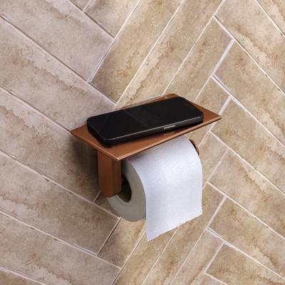Toiletrolhouder Brauer Copper Edition Met Planchet Koper Geborsteld PVD