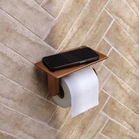 Toiletrolhouder Brauer Copper Edition Met Planchet Koper Geborsteld PVD - thumbnail