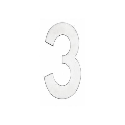Intersteel Huisnummer 3Numbra 15cm RVS - 0035.402043