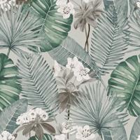 DUTCH WALLCOVERINGS behang eden grijs en lichtgroen - thumbnail