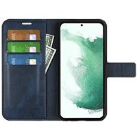 Lunso - Samsung Galaxy S23 Plus - cover bookcase hoes - Blauw - thumbnail