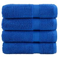VidaXL Handdoeken solund 4 st 600 g/m² 50x100 cm blauw - thumbnail